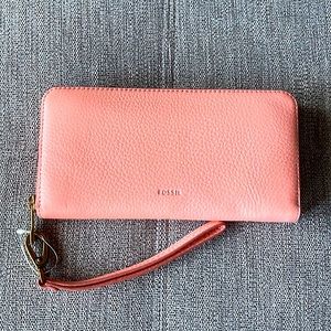 Leather FOSSIL Zip Clutch